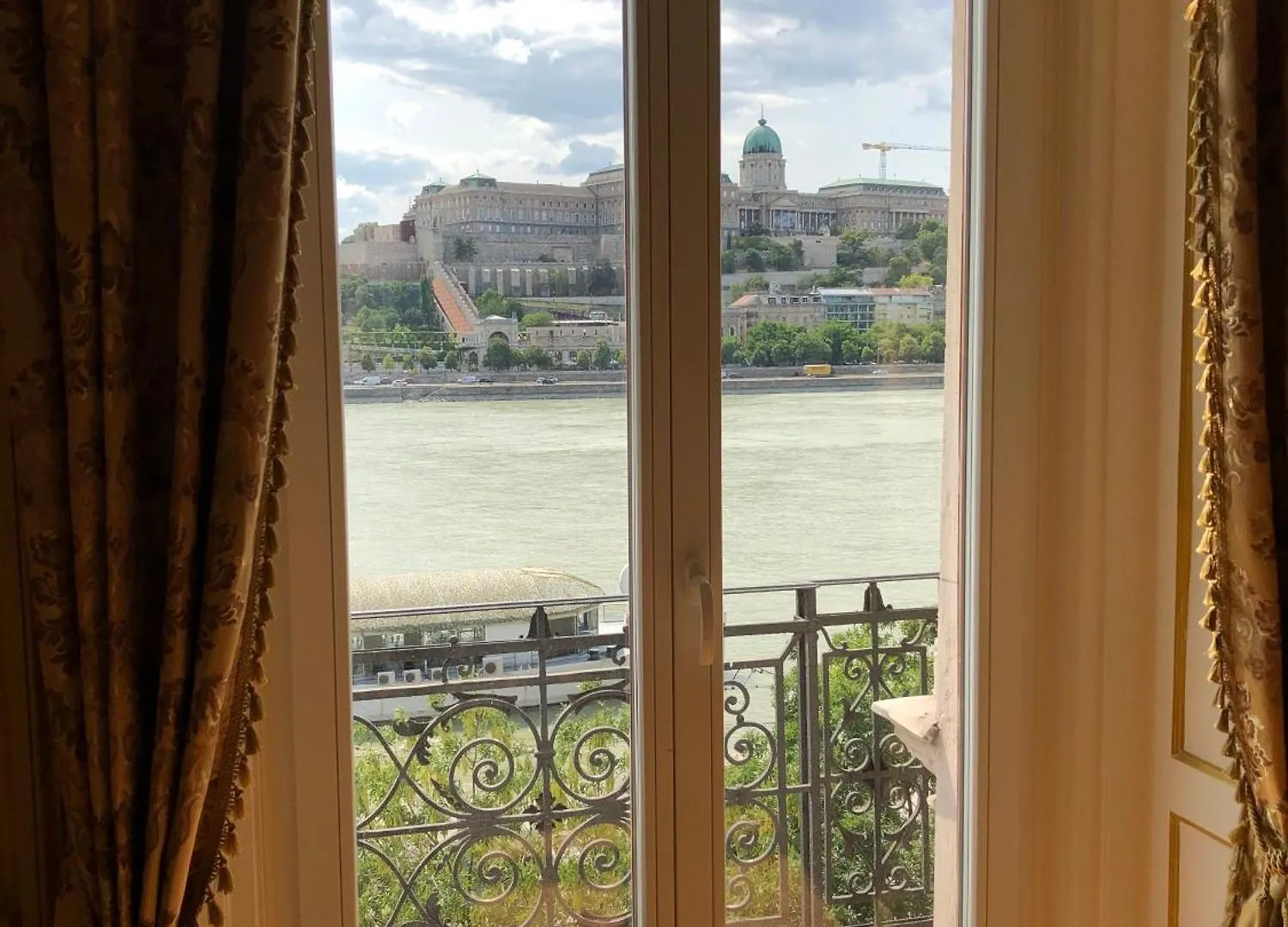 Baroque Danube Panorama Blue Apartment Budapest Hungary